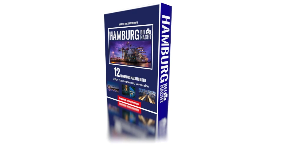 12 hochwertige Hamburg Bilder bei Nacht